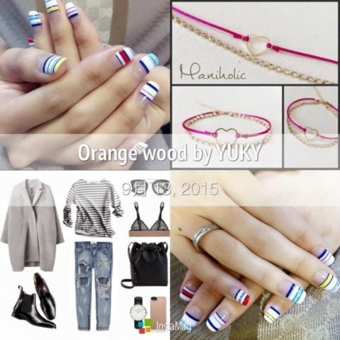 Orange Wood Nail Bar